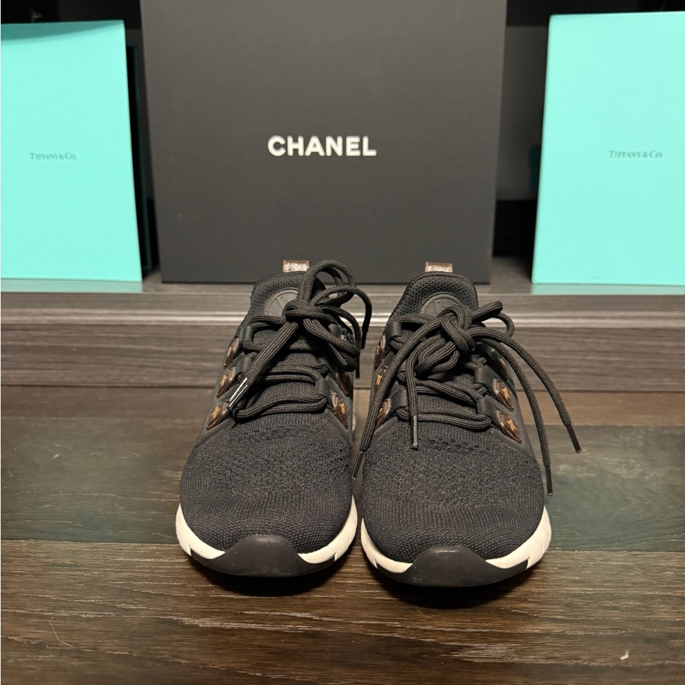 Louis Vuitton Black Sneakers Sleek Modern Design